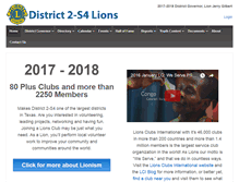 Tablet Screenshot of district2s4lions.org
